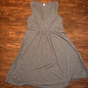Sleeveless Grey Maternity Dress